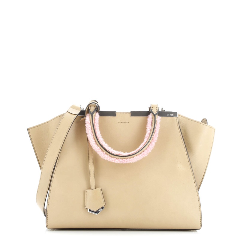 3Jours Bag Leather with Shearling Petite