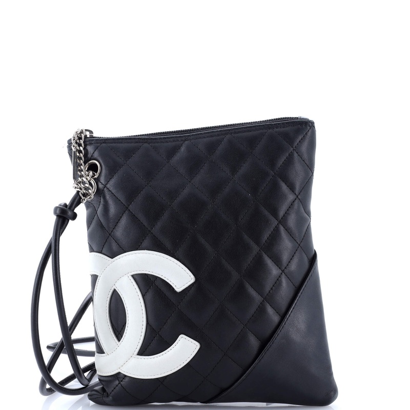 Cambon Flat Messenger Quilted Leather