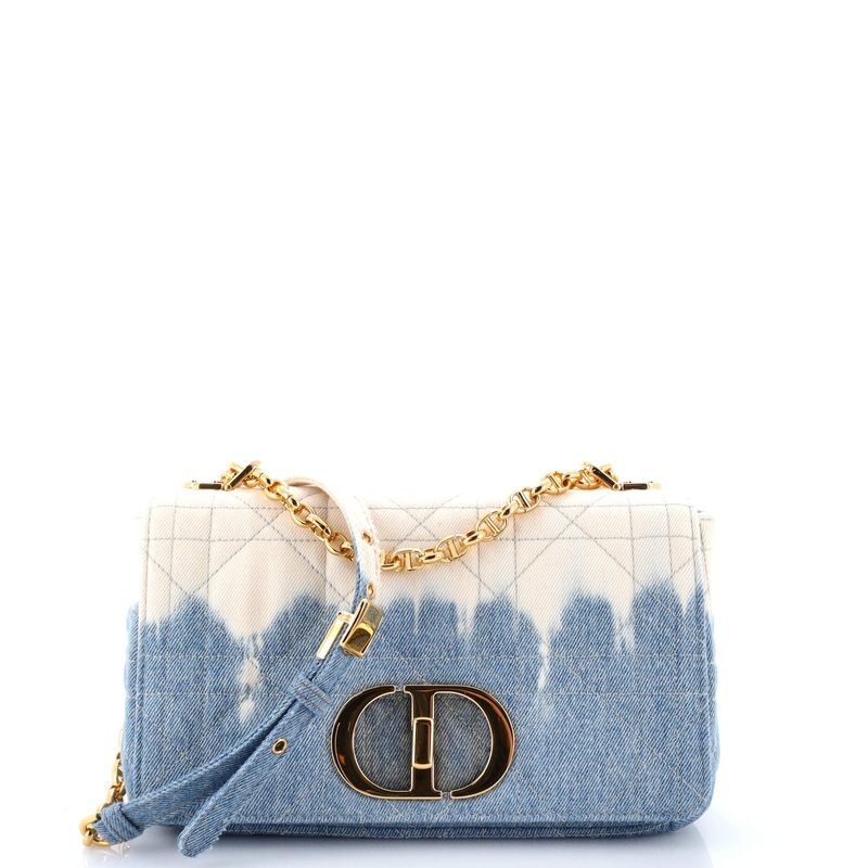 Caro Bag Cannage Quit Tie Dye Denim Medium