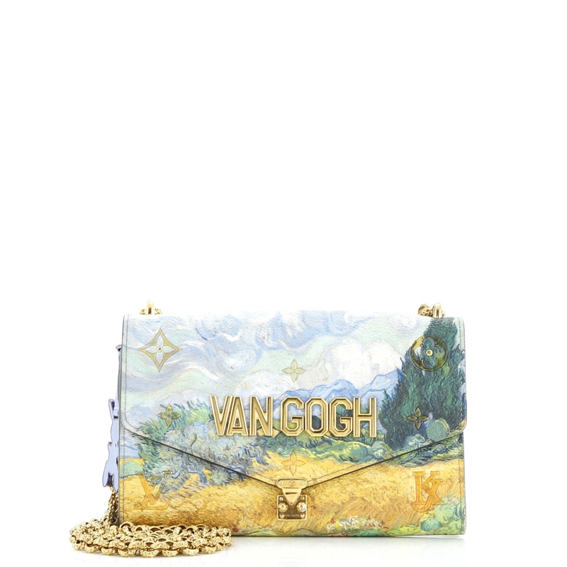 Chain Wallet Limited Edition Jeff Koons Van Gogh Print Canvas