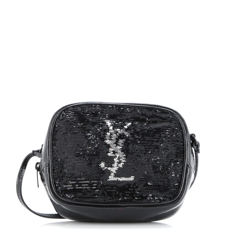 Classic Monogram Blogger Crossbody Bag Sequins and Patent Small