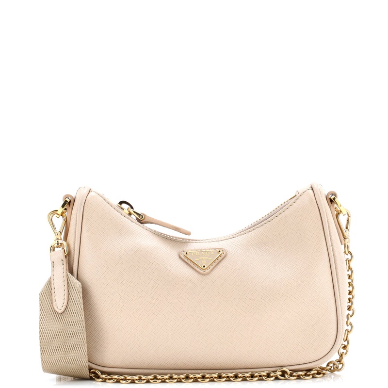 Convertible Shoulder Bag Saffiano Leather Mini