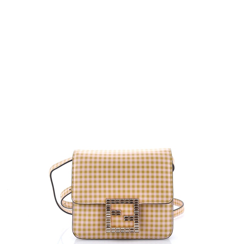 Fab Shoulder Bag Printed Leather with Crystal Detail