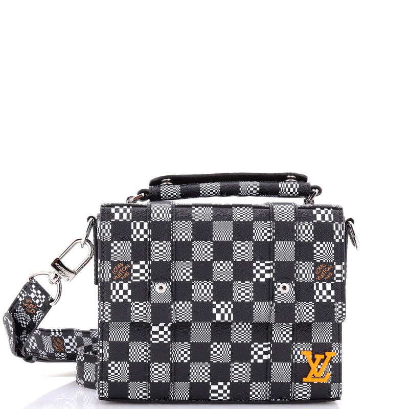 Flap Soft Trunk Messenger Bag Limited Edition Distorted Damier