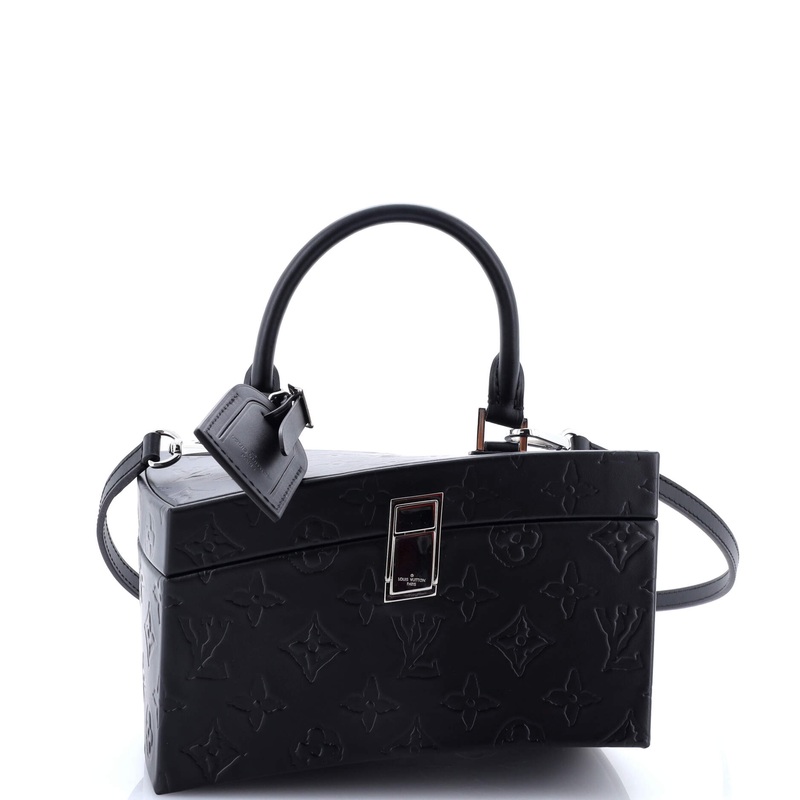 Frank Gehry Twisted Box Bag Monogram Embossed Calfskin