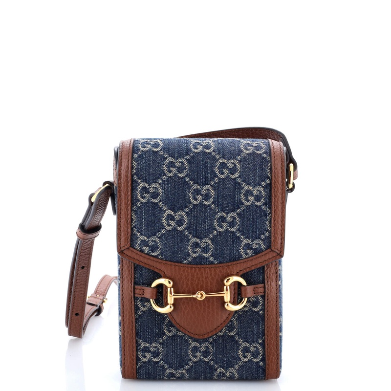 Horsebit 1955 Crossbody Bag GG Denim Mini
