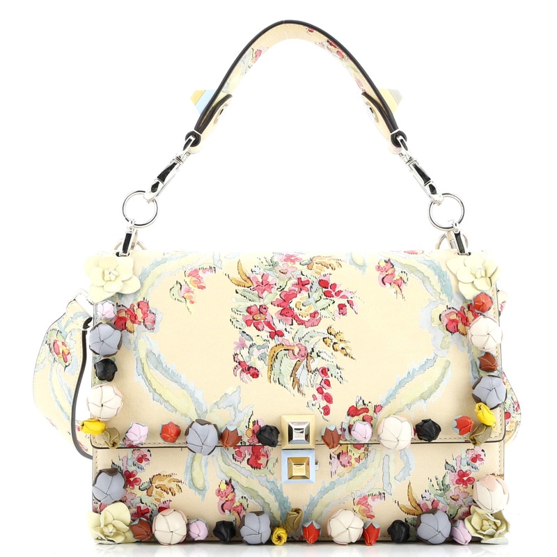 Kan I Bag Embellished Printed Leather Medium