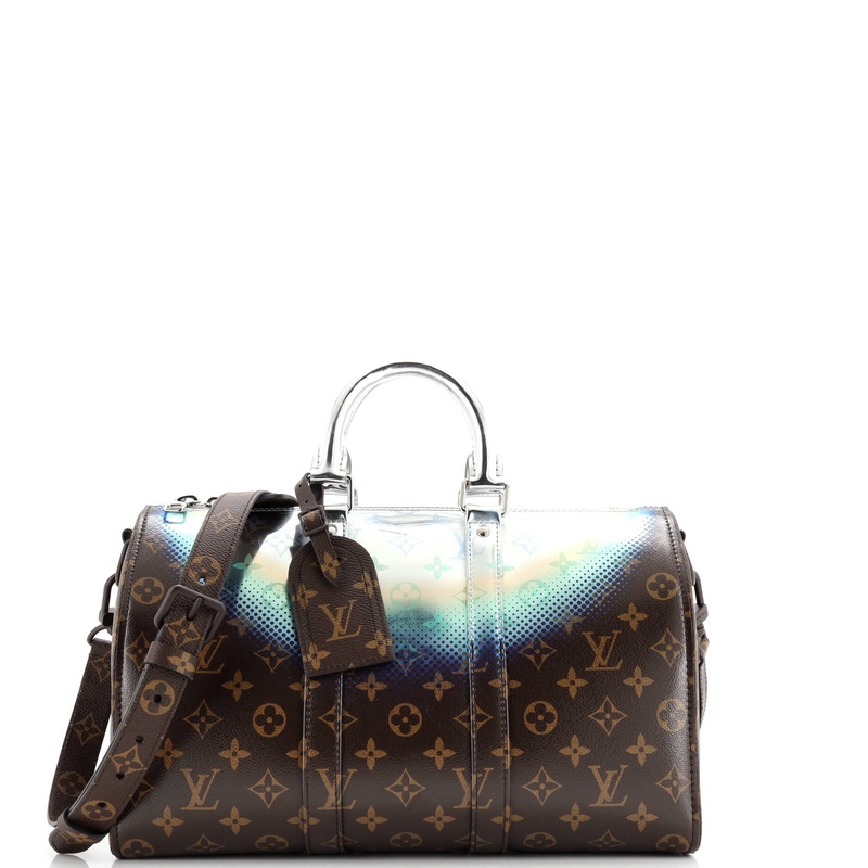 Keepall Bandouliere Bag Limited Edition Metallic Nebula Monogram Canvas 35