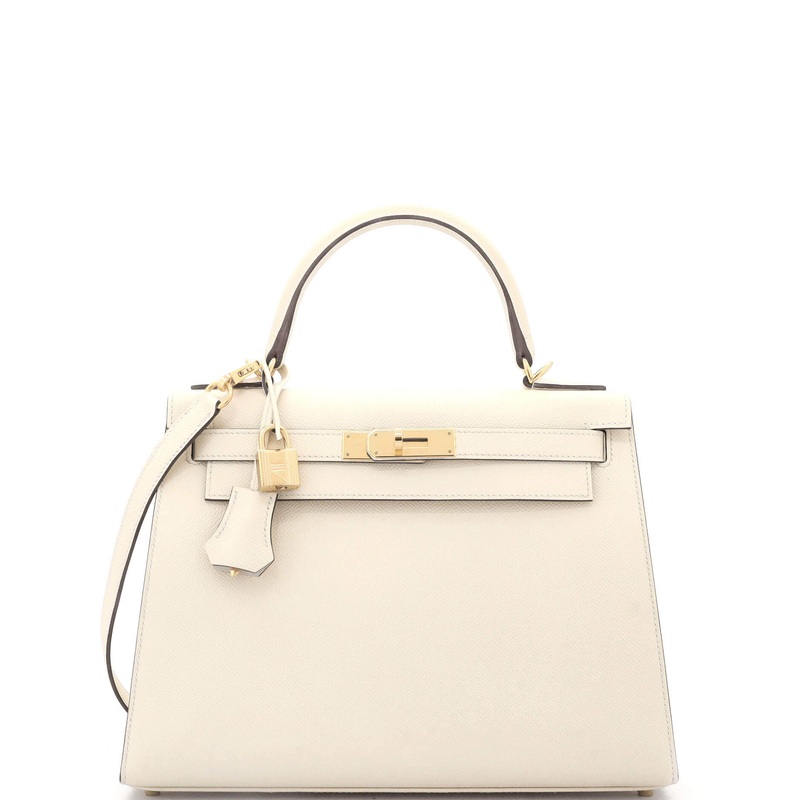 Kelly Handbag Light Epsom with Gold Hardware 28