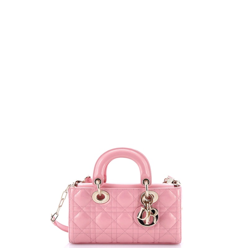 Lady D-Joy Bag Cannage Quilt Iridescent Patent Medium