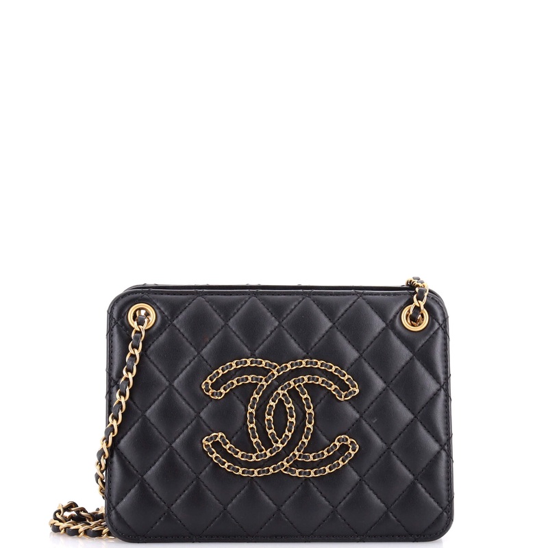 Once Upon A Time Accordion Tote Quilted Calfskin Small