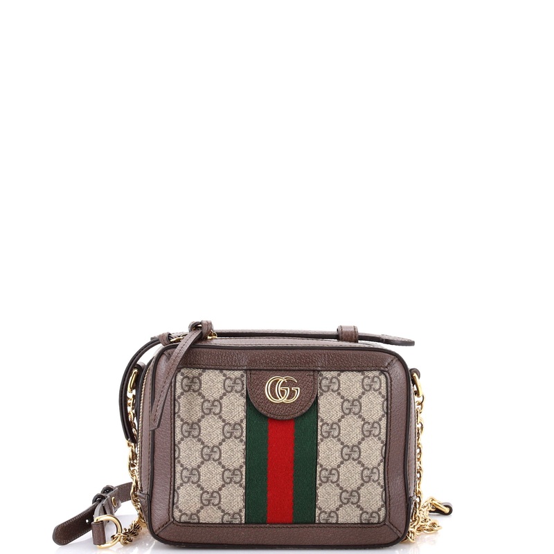 Ophidia Zip Around Camera Bag GG Coated Canvas Mini