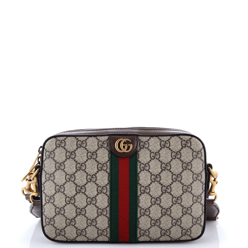 Ophidia Zip Wristlet Shoulder Bag GG Coated Canvas