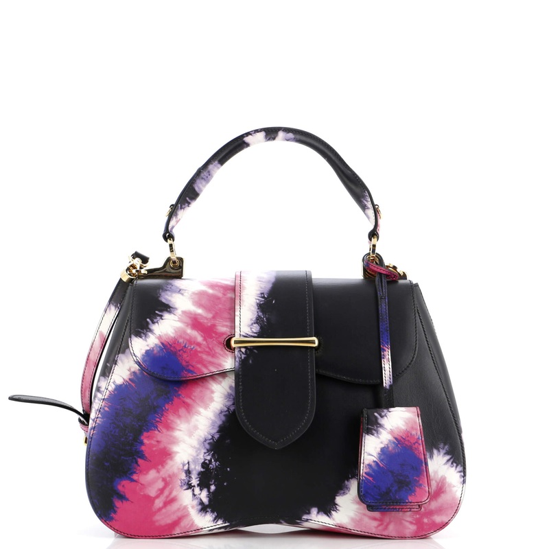 Sidonie Top Handle Bag Printed Leather Large