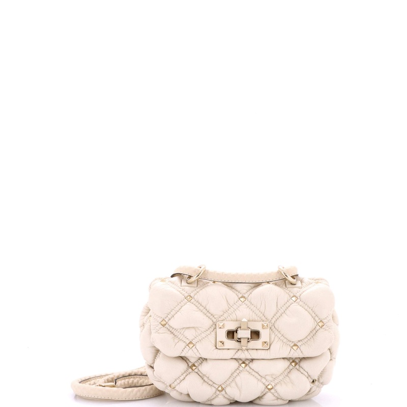 SpikeMe Flap Bag Quilted Leather Small
