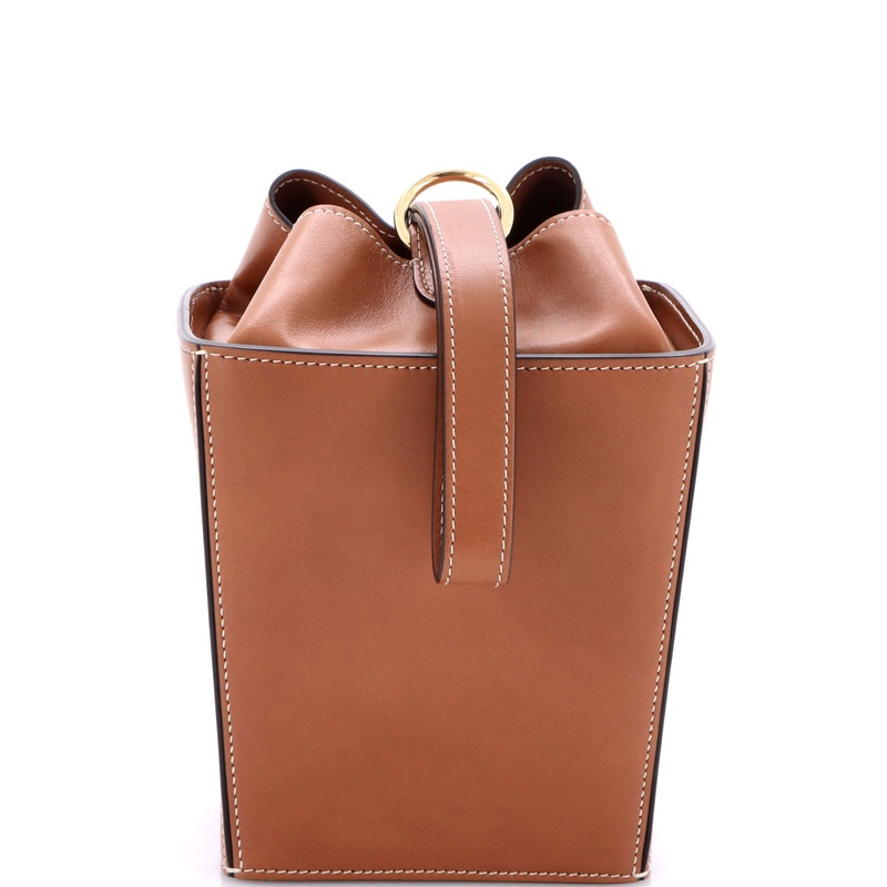 Strap Box Top Handle Bag Leather