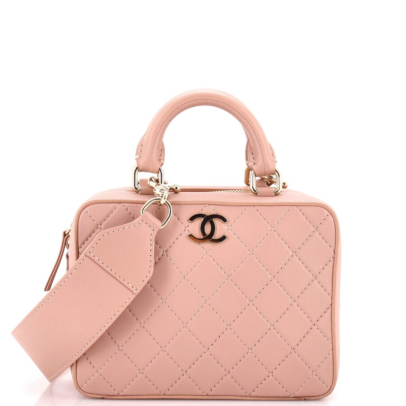 Travel Kit Vanity Case Quilted Calfskin Small