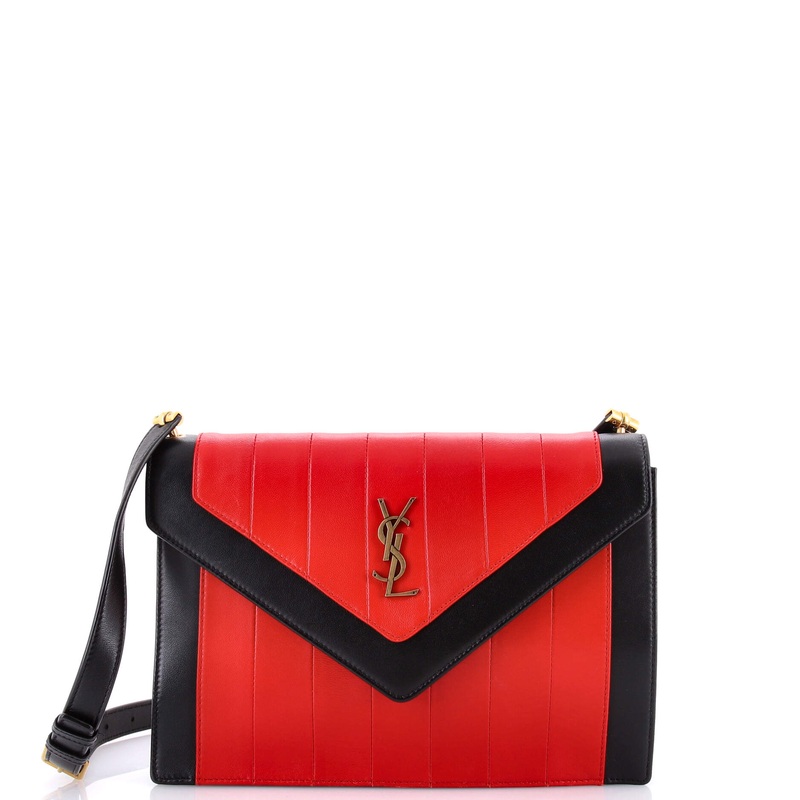Gaby Envelope Satchel Vertical Quilted Leather