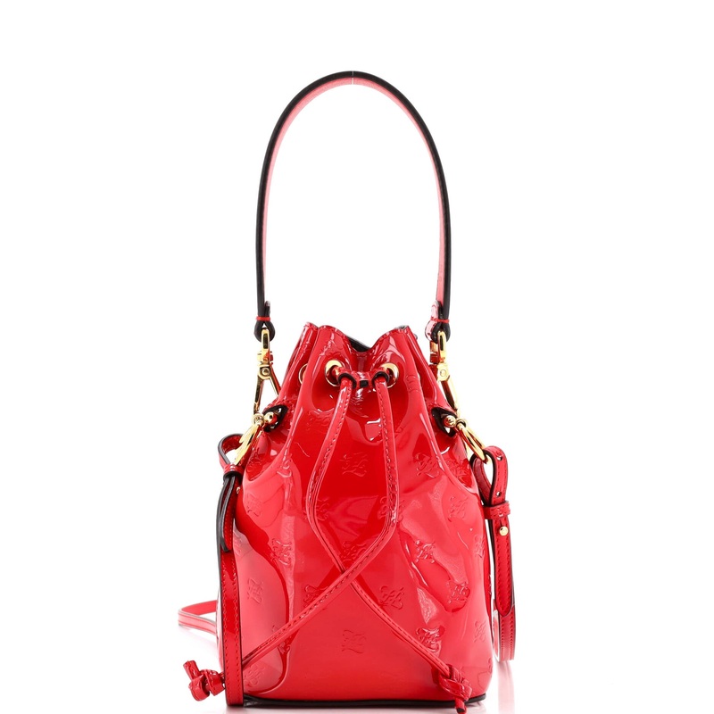 Karligraphy Mon Tresor Bucket Bag Embossed Patent Mini
