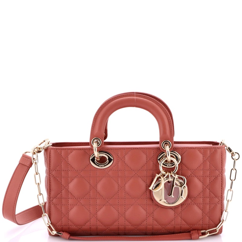 Lady D-Joy Bag Cannage Quilt Lambskin Medium