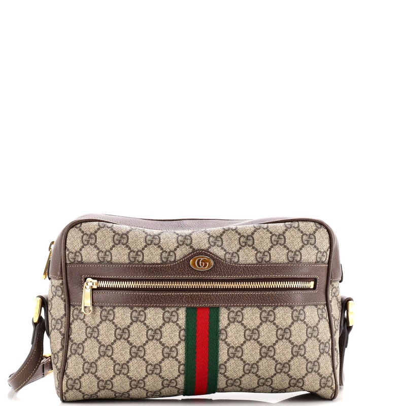 Ophidia Shoulder Bag GG Coated Canvas Small