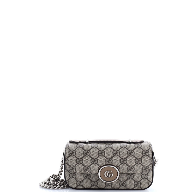 Petite GG Flap Shoulder Bag GG Coated Canvas Mini