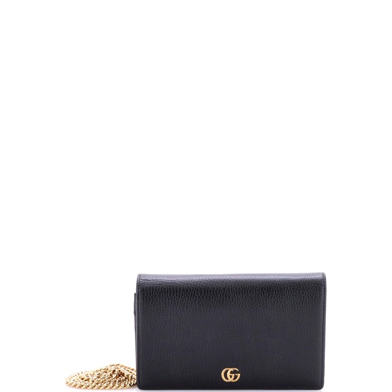 Petite GG Marmont Chain Wallet Leather Mini