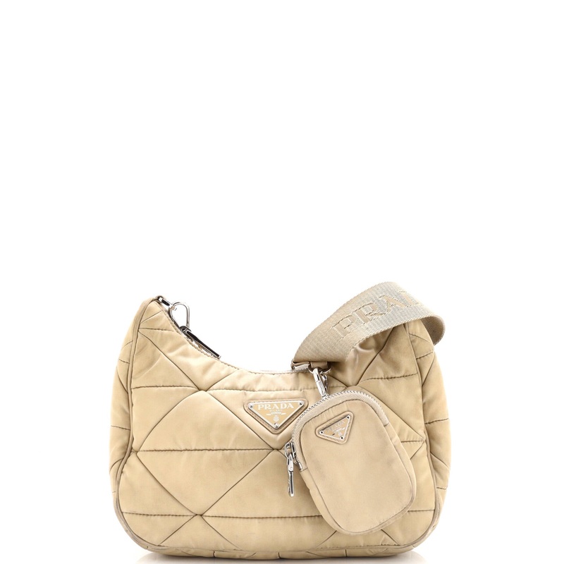 Re-Edition Shoulder Bag Quilted Tessuto Small