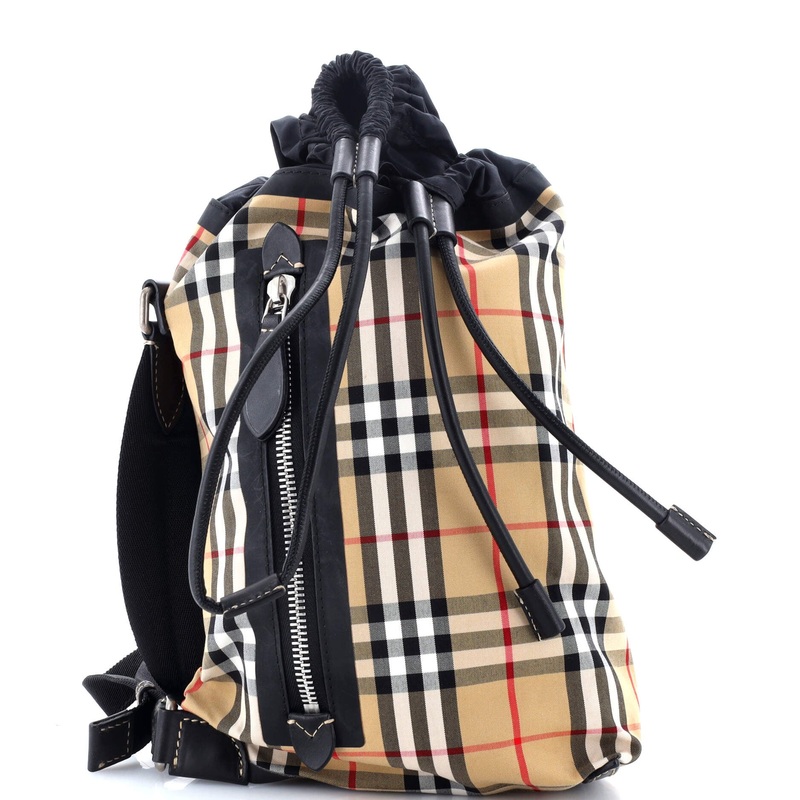 Sailing Duffle Sling Bag Vintage Check Canvas Small