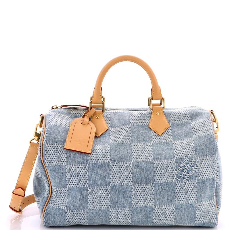 Speedy Bandouliere Bag Damier 3D Denim 40