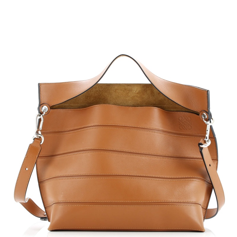 Strip Shoulder Bag Stitched Leather Medium