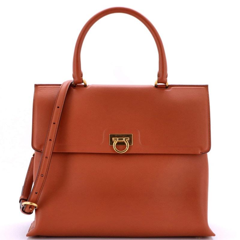 Trifolio Top Handle Bag Leather Medium