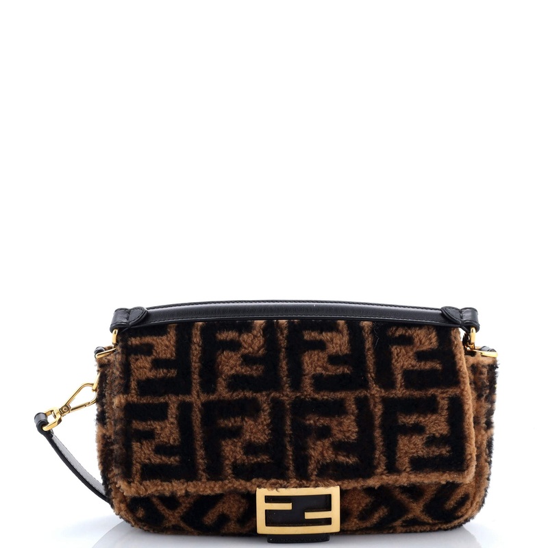 Baguette NM Bag Zucca Shearling Medium