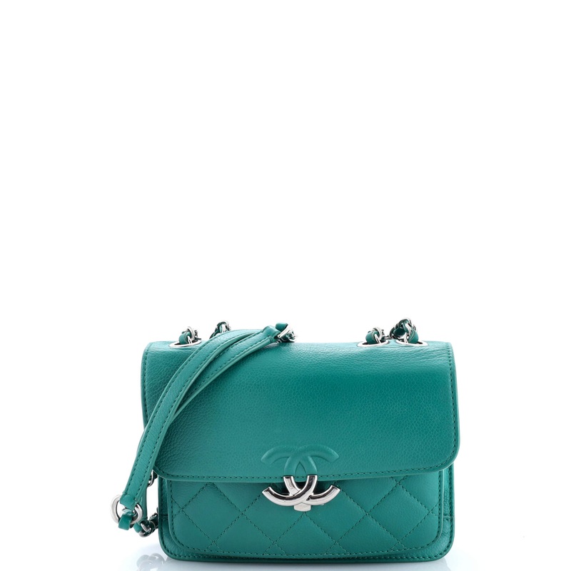 CC Box Flap Bag Quilted Calfskin Mini