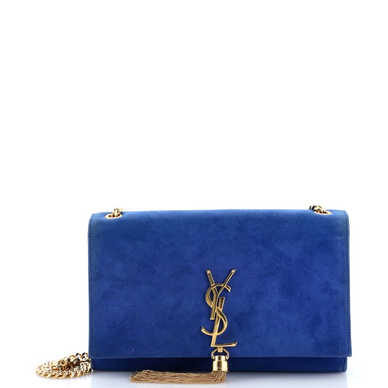 Classic Monogram Tassel Crossbody Bag Suede Medium