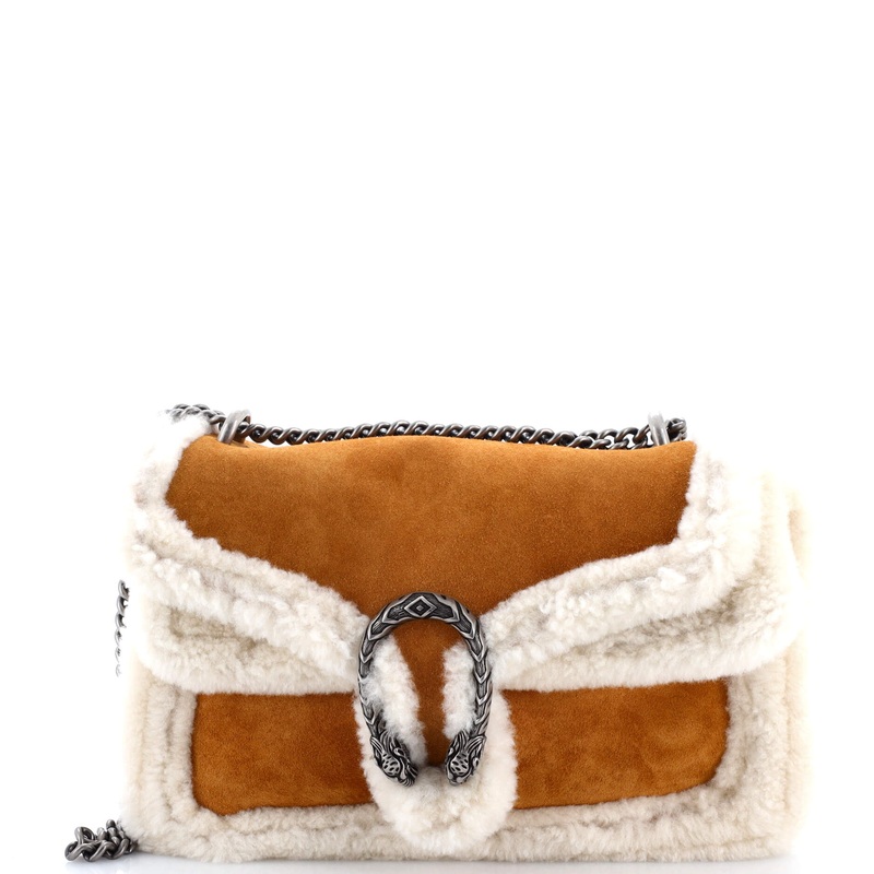 Dionysus Bag Suede with Shearling Medium