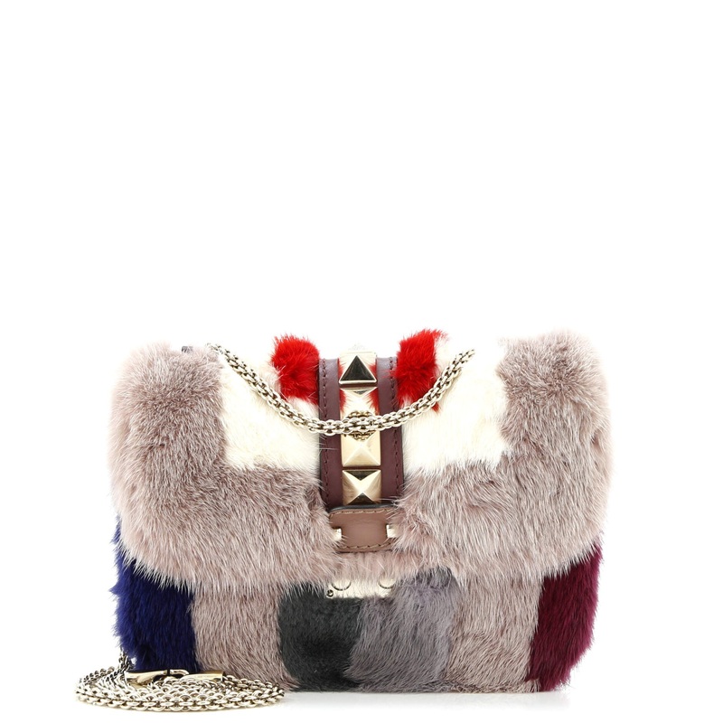 Glam Lock Shoulder Bag Mink Small