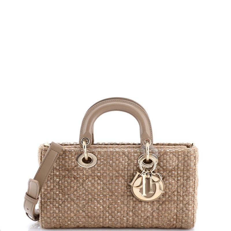 Lady D-Joy Bag Cannage Quilt Tweed Medium