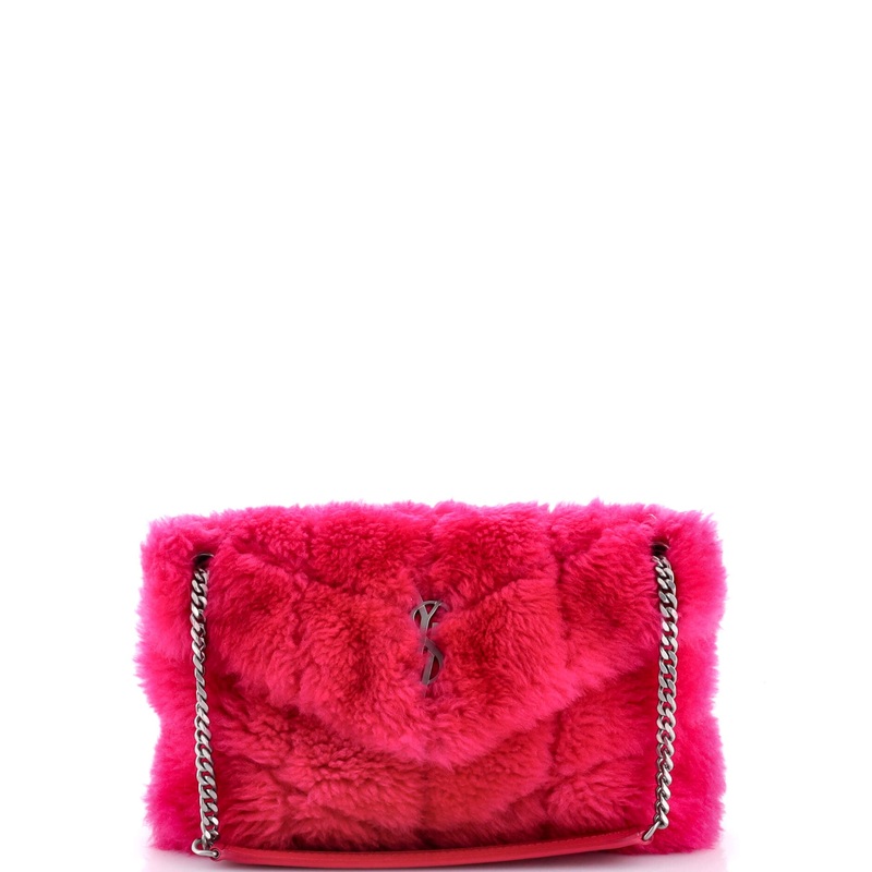Loulou Puffer Shoulder Bag Quilted Shearling Small