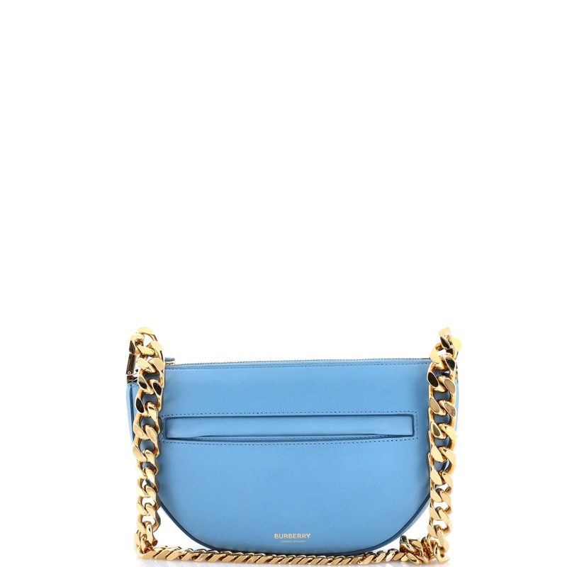 Olympia Zip Chain Shoulder Bag Leather Mini