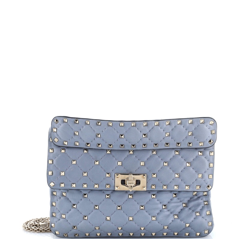 Rockstud Spike.Up Flap Bag Quilted Leather Medium