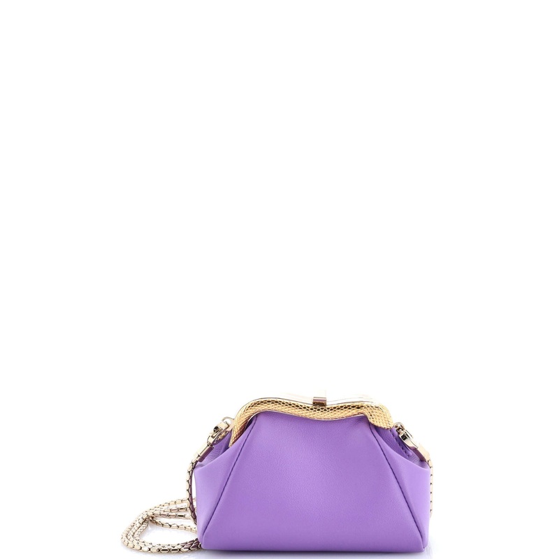 Serpentine Pouch Bag Leather Micro