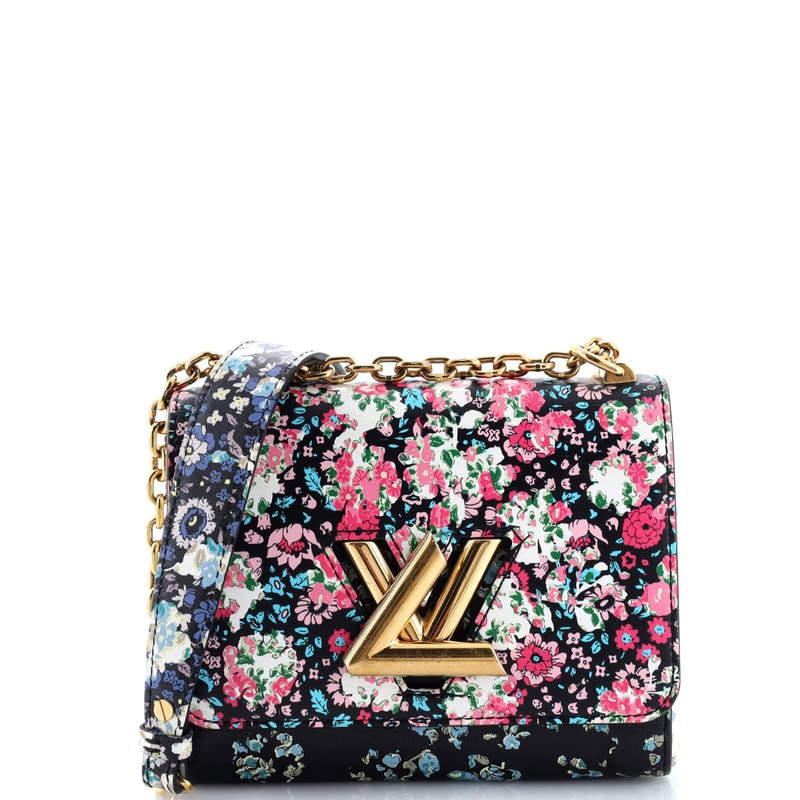 Twist Handbag Limited Edition Floral Print Leather PM