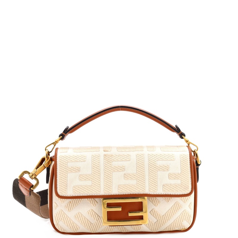 Baguette NM Bag Zucca Embroidered Canvas Mini