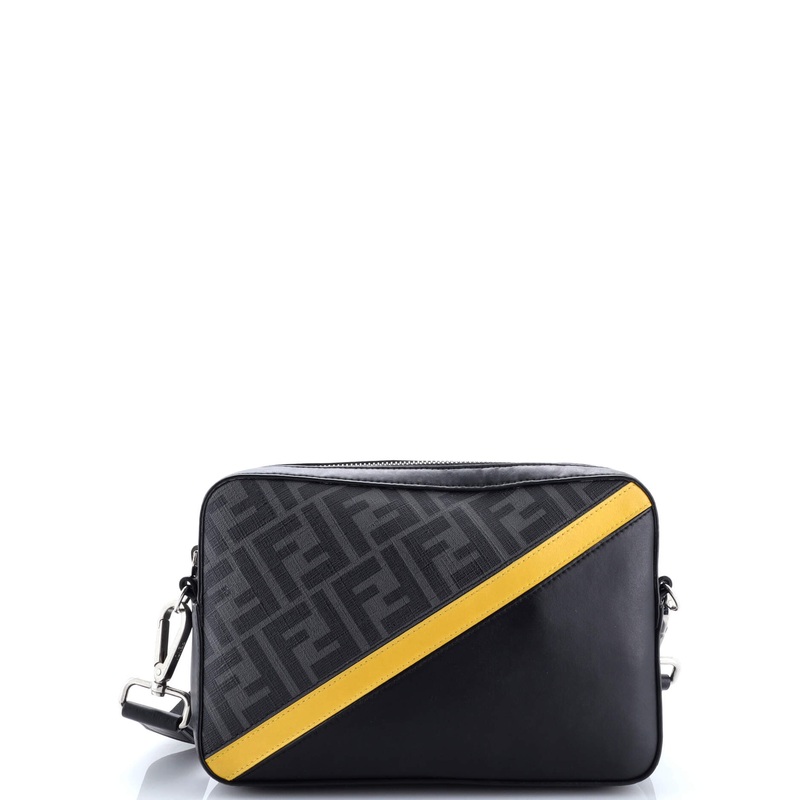 Camera Case Bag Zucca Coated Canvas and Leather Small