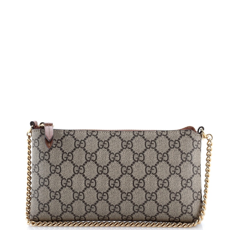 Chain Wristlet Wallet GG Coated Canvas