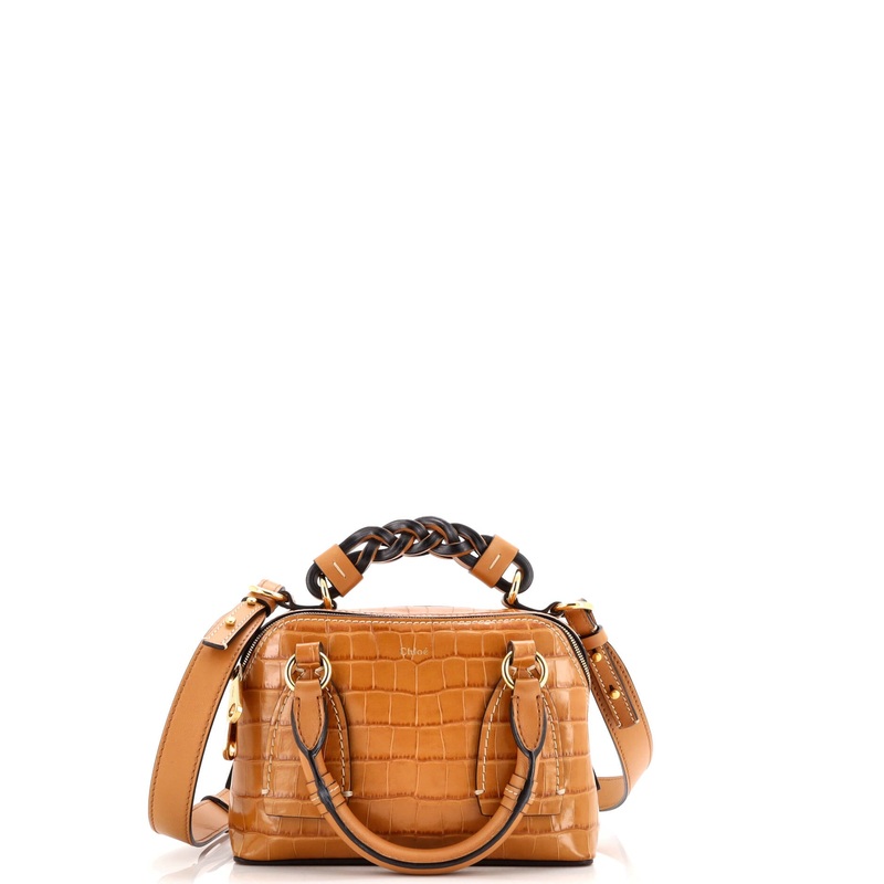 Daria Bag Crocodile Embossed Leather Small