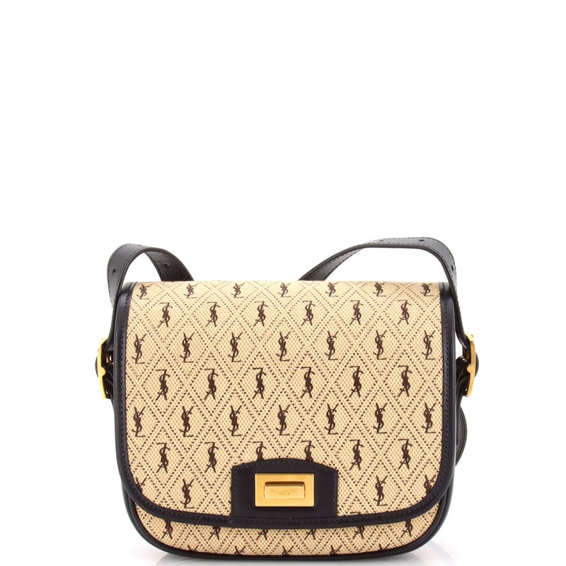 Flap Satchel Monogram All Over Canvas and Leather Small