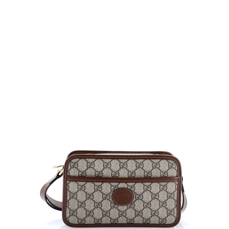 Interlocking G Patch Camera Bag GG Coated Canvas Mini