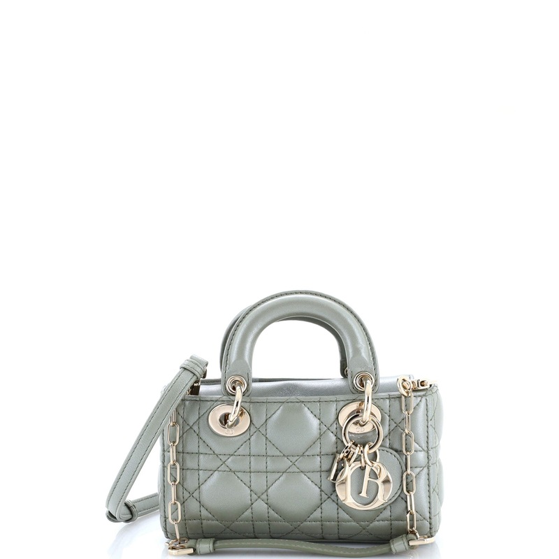 Lady D-Joy Bag Cannage Quilt Lambskin Micro
